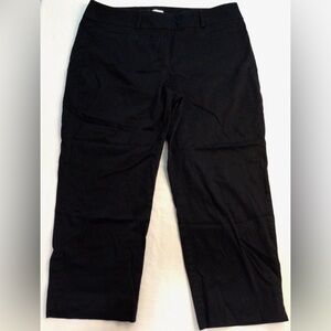 LOFT Outlet Black Curvy Crop Pants 12